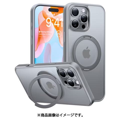 トラス TORRAS [Ostand Pro case iPhone 16 Pro用 Titanium Grey] X00FX1774