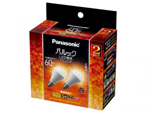 パナソニック Panasonic LED電球 プレミア  E17 電球色 2個入り LDA7LGE17K60ESW2F2T
