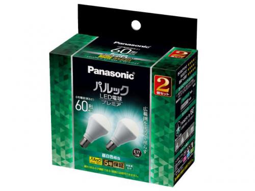 パナソニック Panasonic LED電球 プレミア  E17 昼白色 2個入り LDA7NGE17K6ESW2F2T