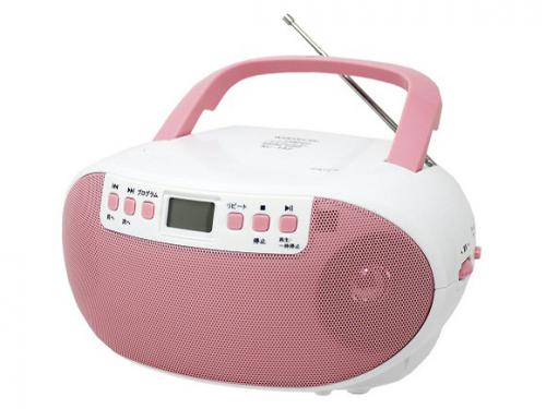 ウィンテック WINTECH CDラジオ ピンク KC-132P