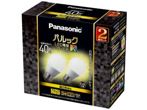 パナソニック Panasonic LED電球 E26 プレミアX 2個入り LDA5WWDGSZ4F2T