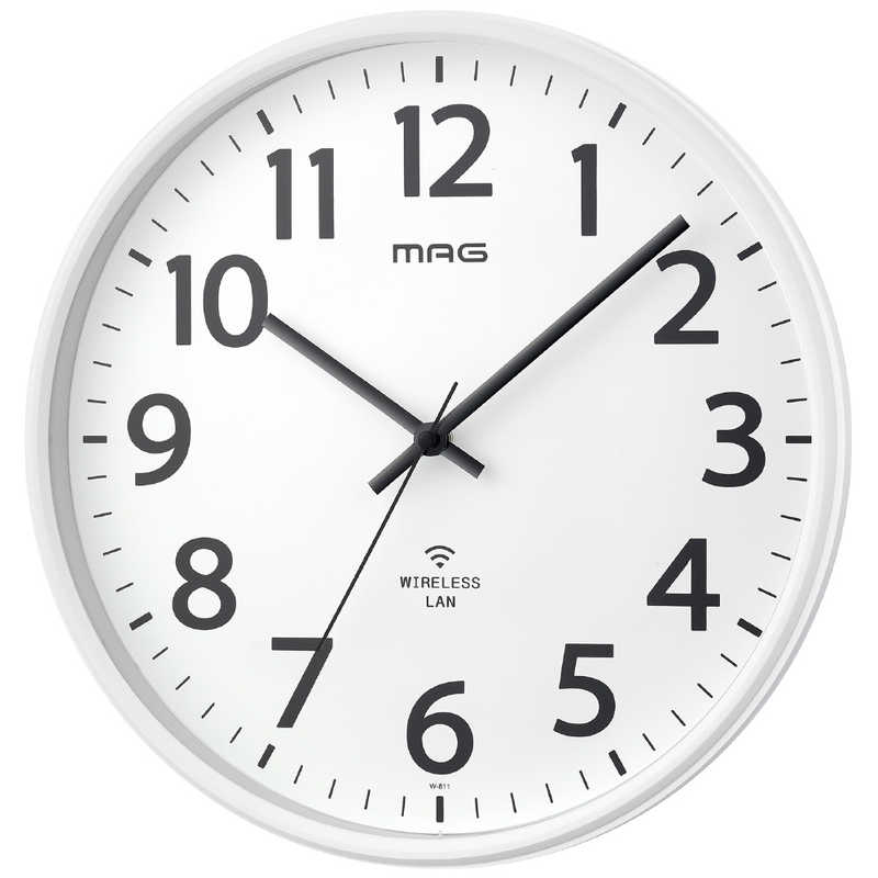 MAG 無線LANでネット接続し時刻を同期できる掛け時計 シグナルキーパー W-811 WH-Z