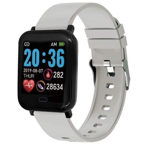 クレファー スマートウォッチ IP67防水 T-SPORTS グレイ TS-SMW002-GR