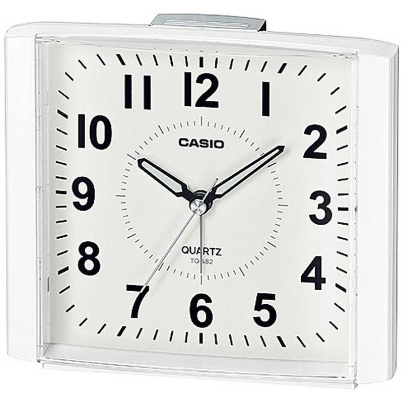 カシオ CASIO 目覚まし時計 CASIOCLOCK ホワイト TQ-482-7JF