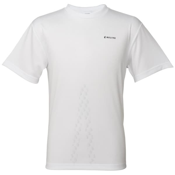 リライブ RELIVE リライブシャツα 半袖 男女兼用 プリントタイプ 丸ネック ポリエステル 白 Sサイズ TPC-007-WHT-S