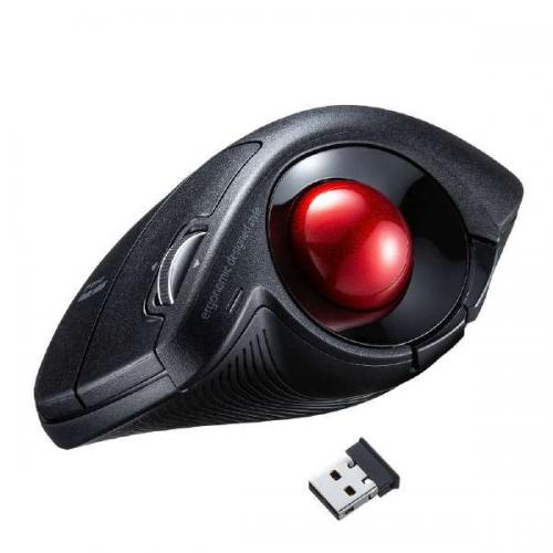サンワサプライ SANWA SUPPLY ワイヤレス エルゴトラックボール マウス MA-WTB178BK