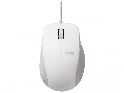 エレコム ELECOM 抗菌 有線 静音 BlueLED マウス ホワイト M-BL27UBSKWH