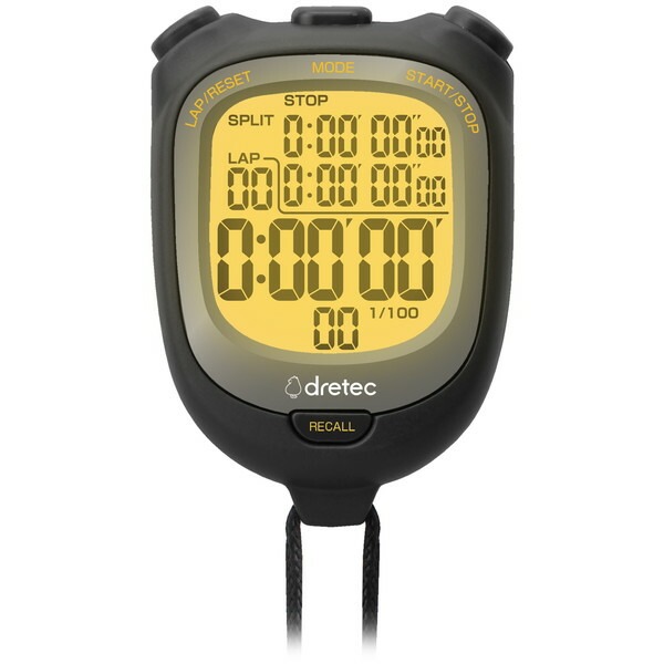 ドリテック ストップウォッチ スピールL ブラック SW-123BK