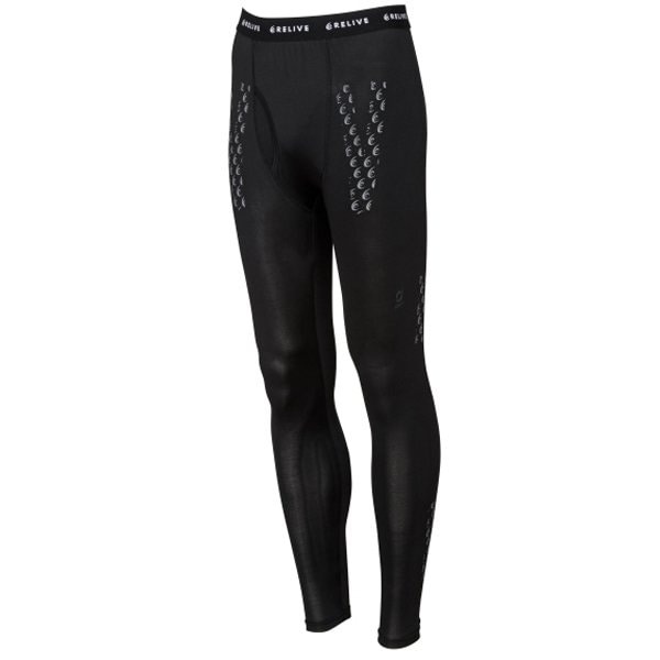 リライブ RELIVE リライブスパッツα メンズ 前開き 表側プリントタイプ Lサイズ SPM-003-BLK-L