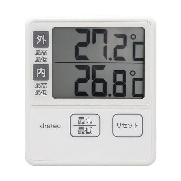 ドリテック 室内室外温度計 O285IV