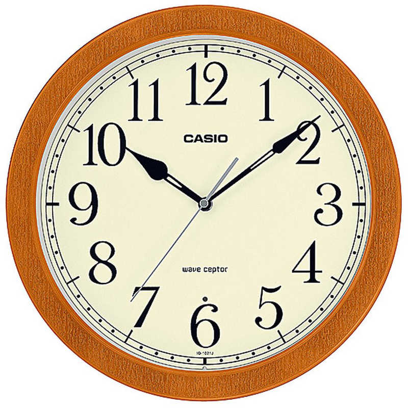 カシオ 電波掛け時計 wave ceptor 薄茶 IQ-1021J-7JF