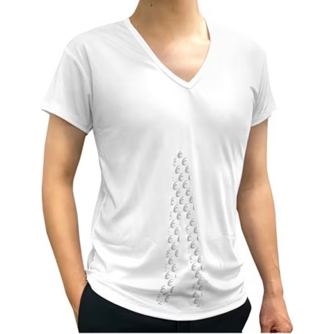 リライブ RELIVE リライブ インナーシャツ 半袖 メンズ Vネック ホワイト LLサイズ INV-001-WHT-LL