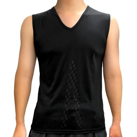 リライブ RELIVE リライブ インナーシャツ ノースリーブ メンズ ブラック LLサイズ INV-002-BLK-LL