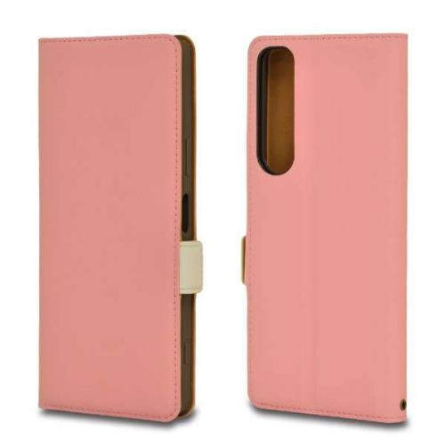 ラスタバナナ RastaBanana Xperia 1 III 薄型手帳ケース サイドマグネット ピンク 6145XP13BO