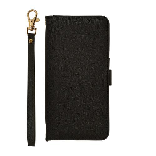 ラスタバナナ RastaBanana OPPO A73 用 手帳型ケース+ハンドストラップ ブラック 6073A73BO