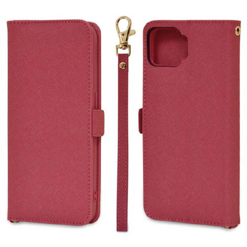 ラスタバナナ RASTABANANA OPPO A73 手帳型ケース+ハンドストラップ マゼンタ 6074A73BO