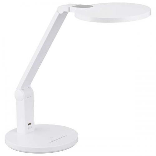 オーム電機 OHM LEDデスクランプ ブルーライトカット ホワイト DS-LS78-W