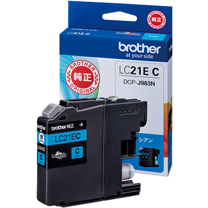 ブラザー brother 純正インクカートリッジ シアン LC21EC