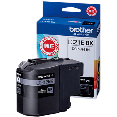 ブラザー brother 純正インクカートリッジ 黒 LC21EBK