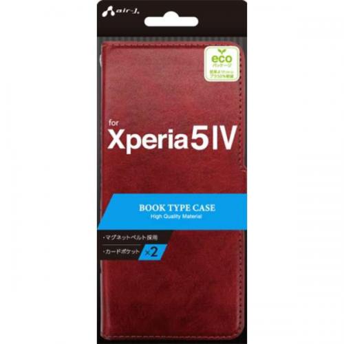 AIR-J エアージェイ Xperia5IV ソフトレザー手帳型ケース ACXP54PBRD