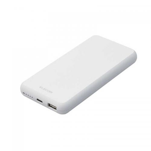 エレコム ELECOM モバイルバッテリー  10000mAh ホワイト  DE-C38-10000WH