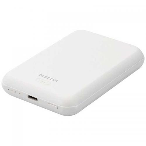 エレコム　ELECOM モバイルバッテリー 5000mAh  ホワイト DE-C40-5000WH