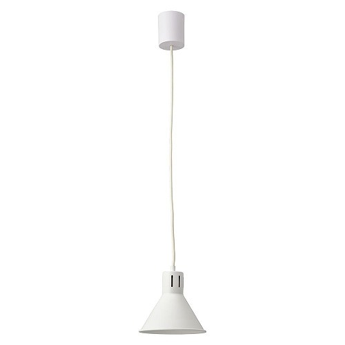 オーム電機 ペンダントライト 傘型セード ホワイト 電球別売 LT-YWE26-W