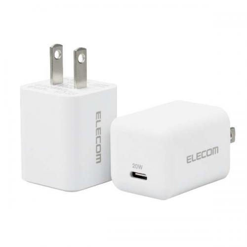 エレコム ELECOM USB Power Delivery 20W AC充電器 2個入 MPA-ACCP27WH