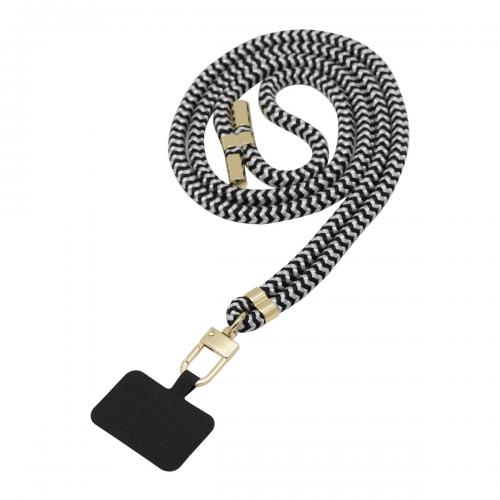 インプリンク スマホネックストラップ 1.5m ホワイトブラック INS01RDBK