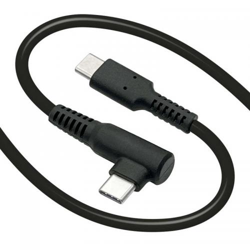 ラスタバナナ RastaBanana L字型 TypeC柔らかケーブル PD対応 1m ブラック R10CACC3A02BK