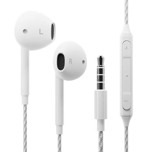 PGA ピージーエー 3.5mmイヤホンプラグ ステレオイヤホン タフケーブル インナーイヤータイプ ホワイト PG-SETC1WH2