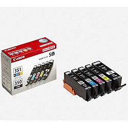 Canon 純正インクタンク 5色マルチパック 標準 BCI-351+350/5MP キヤノン(キャノン)