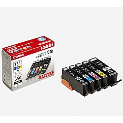 Canon 純正インクタンク 5色マルチパック 大容量 BCI-351XL+350XL/5MP キヤノン(キャノン)
