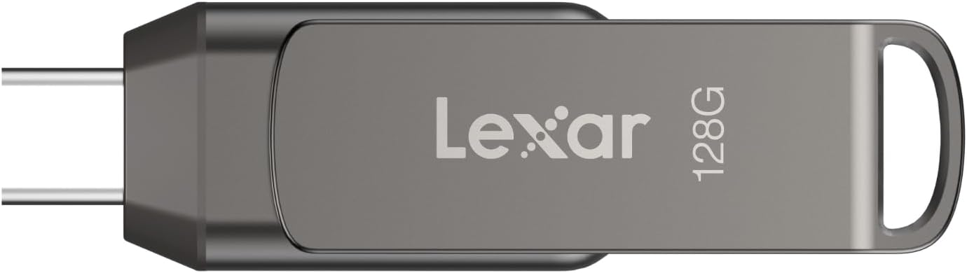 Lexar USBメモリ 128GB JumpDrive D400 USB3-1 Type-C Type-A コネクタ搭載 LJDD400128G