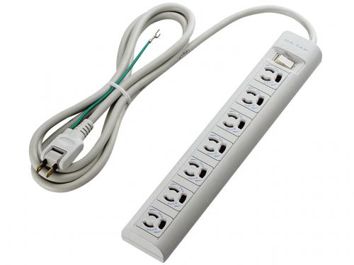 エレコム ELECOM 電源タップ 抜け止めマグネット雷タップ T-Y3A-3720WH