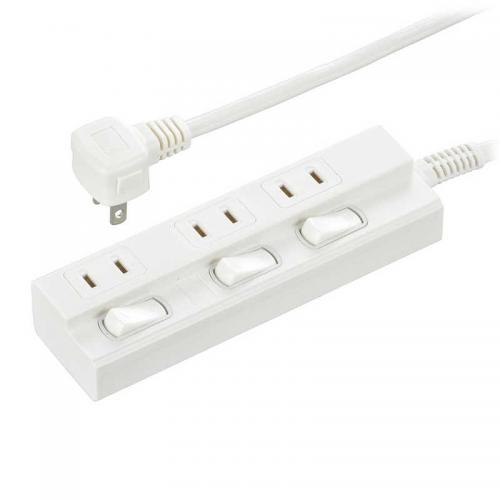 オーム電機 OHM 節電タップ 3個口 3m HS-TP33EDLP22