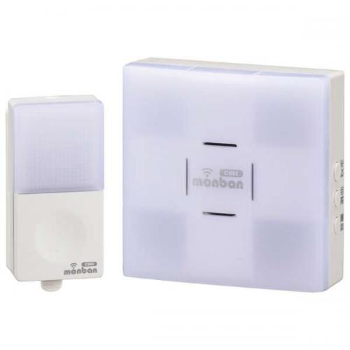 オーム電機 OHM ワイヤレスチャイム ボタン送信機+光フラッシュAC電源式受信機セット OCH-SET23-BLUE