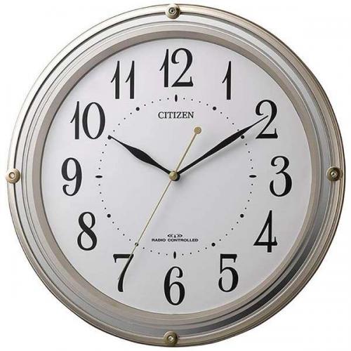 シチズン CITIZEN 電波掛け時計 ゴールドメタリック 8MY516-018