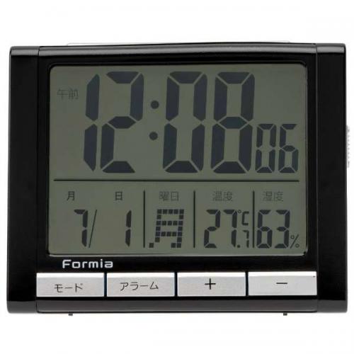 保土ヶ谷電子販売 デジタル目覚まし時計 ブラック HT-017BK