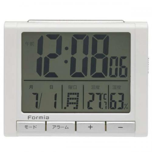 保土ヶ谷電子販売 デジタル目覚まし時計 ホワイト HT-017WH