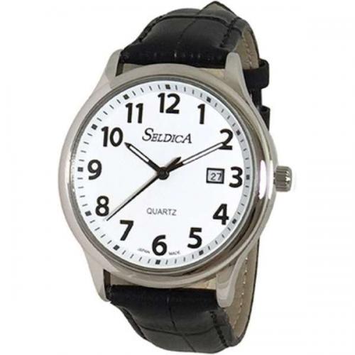 クレファー CREPHA 皮バンド腕時計 セルディカ SD-AM051-WTS