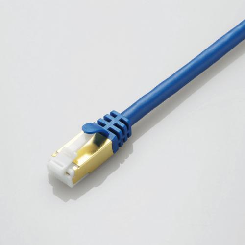 エレコム ELECOM LANケーブル CAT7準拠 爪折れ防止 3m メタリックブルー LD-TWST/BM30