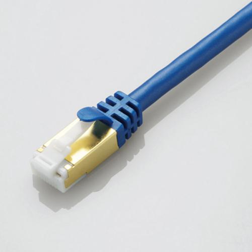 エレコム ELECOM LANケーブル CAT7準拠 爪折れ防止 5m メタリックブルー LD-TWST/BM50