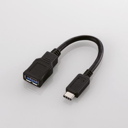 エレコム ELECOM USB Type-C変換 ケーブル ブラック USB3-AFCM01BK