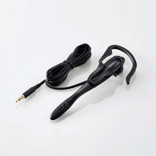 エレコム ELECOM 4極ヘッドセットマイクロフォン イヤーフック 1.8m ブラック HS-EP13TBK