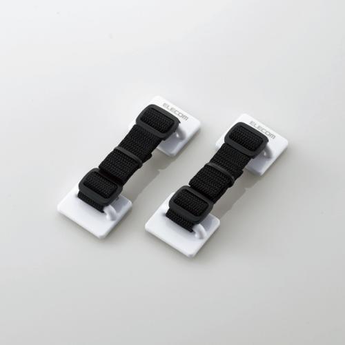 エレコム ELECOM TV用耐震ベルト ～40V用 強力粘着シールタイプ 2本入 TS-001N2