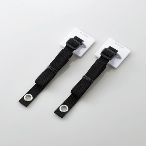 エレコム ELECOM TV用耐震ベルト ～75V用 ネジどめタイプ(VESA穴) 2本入 TS-006N