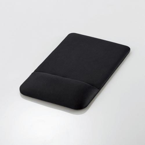 エレコム ELECOM マウスパッド リストレスト付 クッション ブラック MP-FCBK