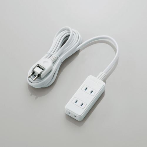 エレコム ELECOM シャッタータップ 雷ガード 3個口 3m ホワイト T-KST02-22330WH