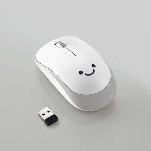エレコム ELECOM ワイヤレスマウス 無線 IR LED 3ボタン 抗菌 省電力 Mサイズ ホワイト ENELOシリーズ エレコム M-IR07DRKWH